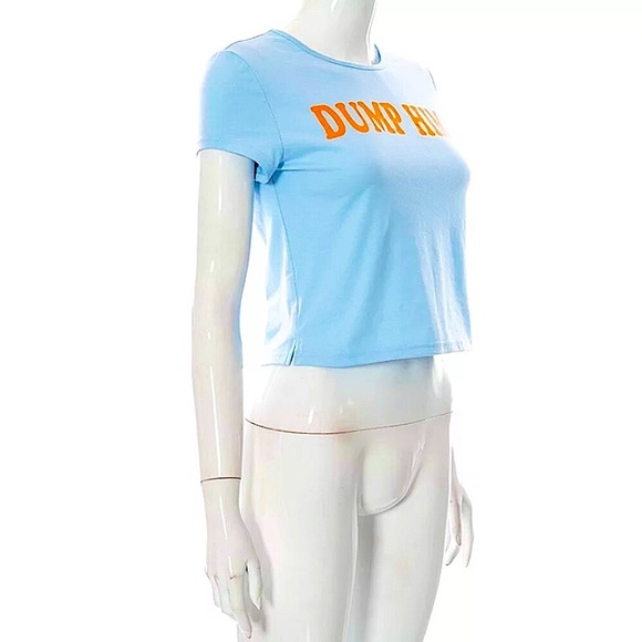 Blue Dump Him y2k t-shirt - Picture 12 of 16